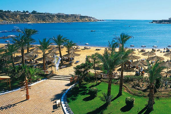 Фото защищенный от ветра пляж отеля Iberotel Palace 5* в Шарм-Эль-Шейхе