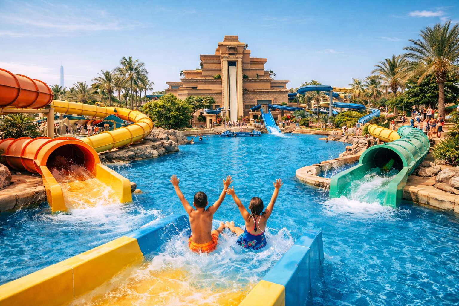 Аквапарк Aquaventure в Дубаї для відпочинку з дітьми