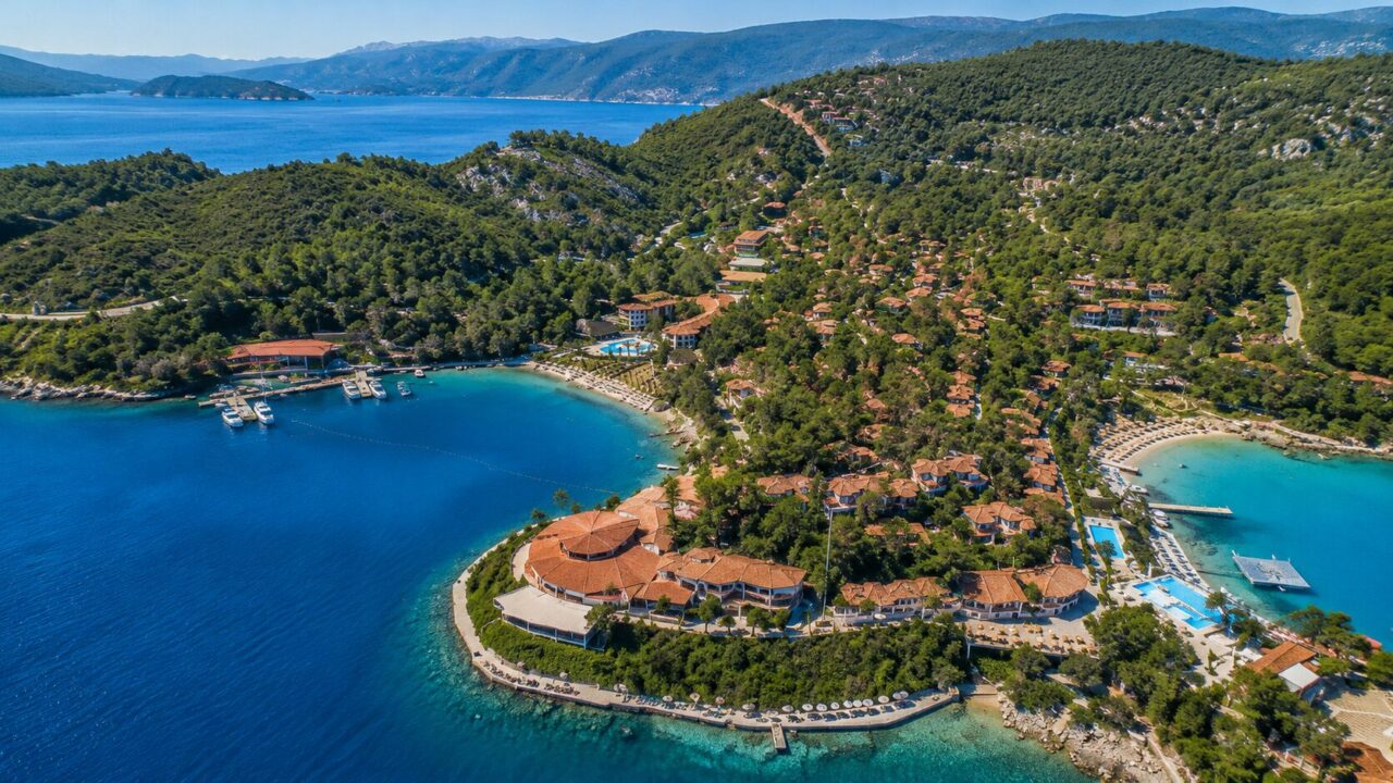 Панорамный вид на территорию Club & Hotel Letoonia в Фетхие