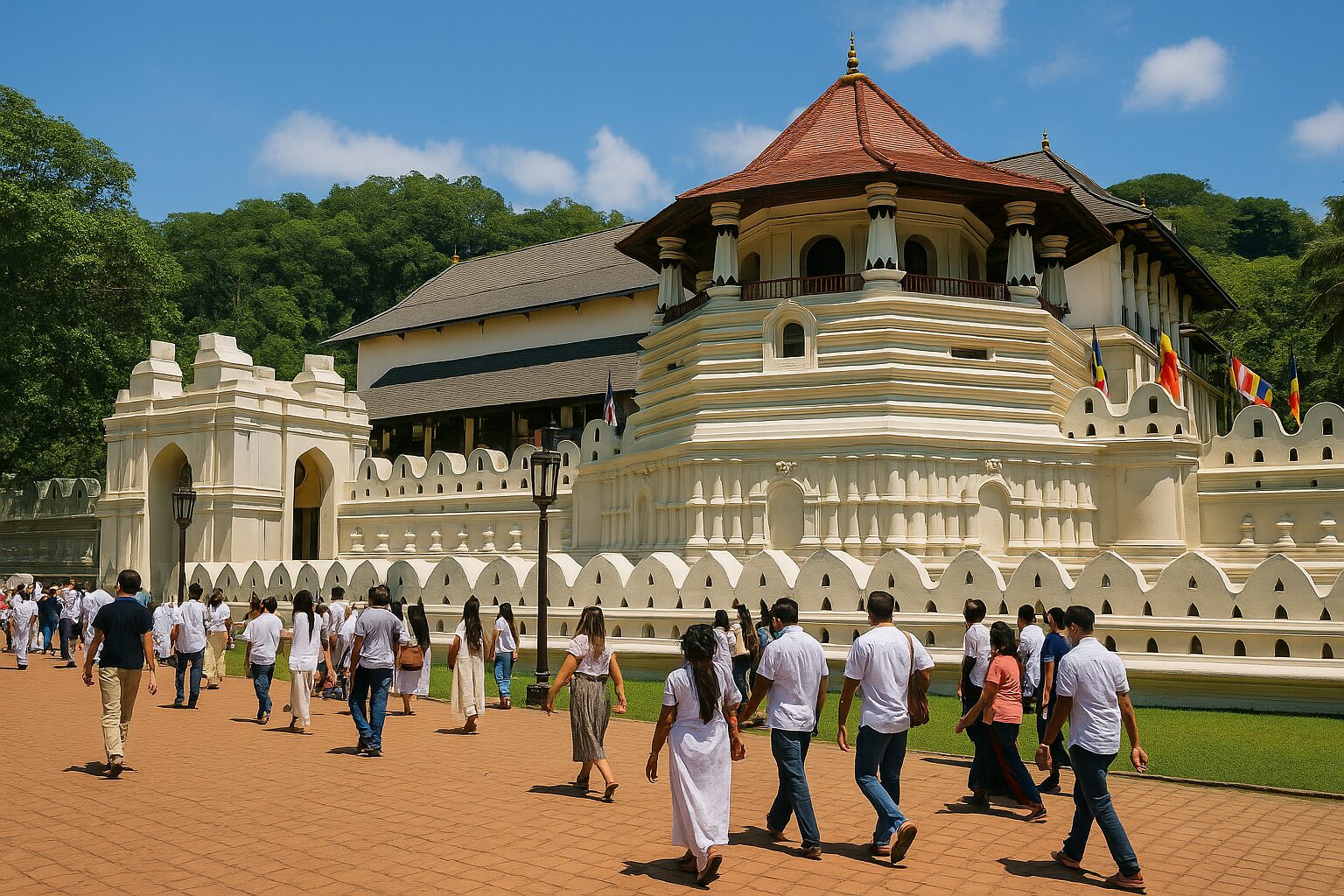 Священное место, где хранится реликвия зуба Будды — центр буддизма и паломничества на Шри-Ланке